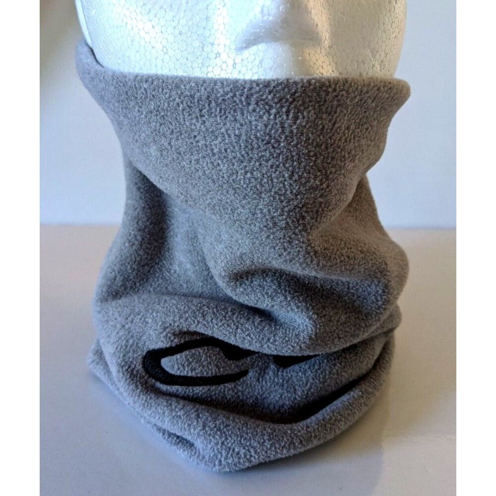 Bula Neck Warmer Tube Scarf Gray Fleece Sports Double Logo OS Logo Canada